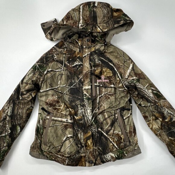 Game Winner Camo Hooded Jacket Womens Large Hunting Fleece Lined Full Zip Coat - Picture 13 of 13